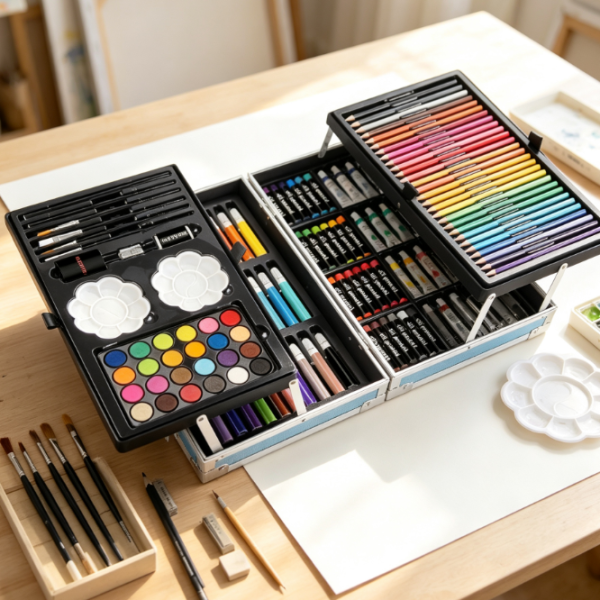 Portable Deluxe Art Supplies Set