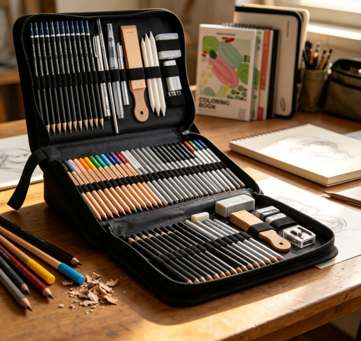 Multifunctional Sketching and Drawing Set