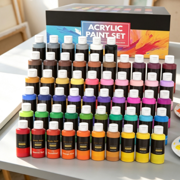 Non-toxic matte acrylic paint set