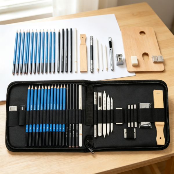 Portable Professional Charcoal Sketching Set